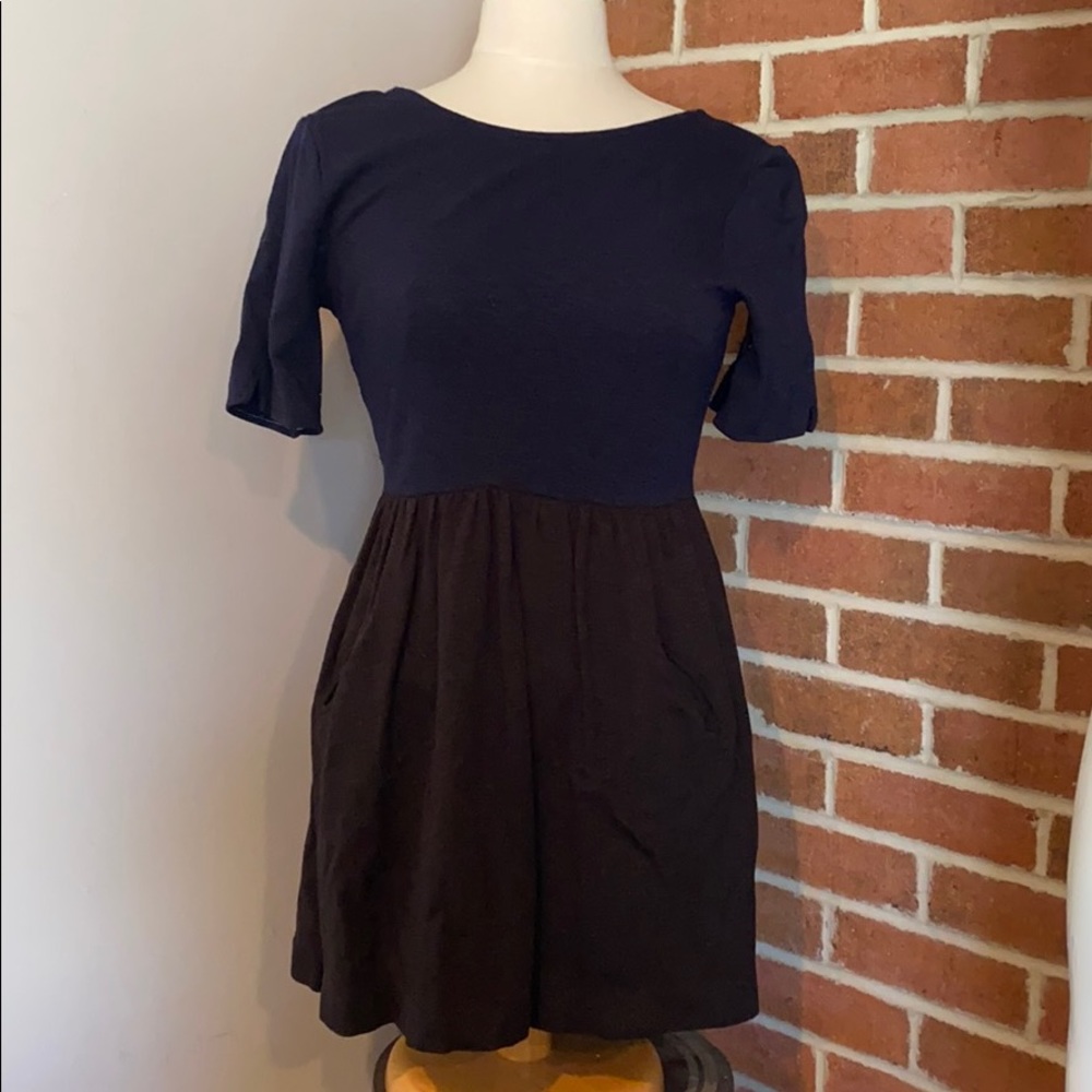 Free People black/navy jersey dress